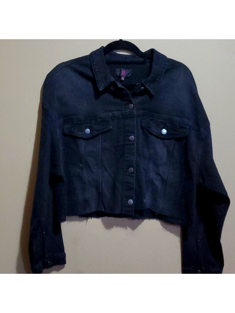Nobo cropped jean jacket size xxl new
